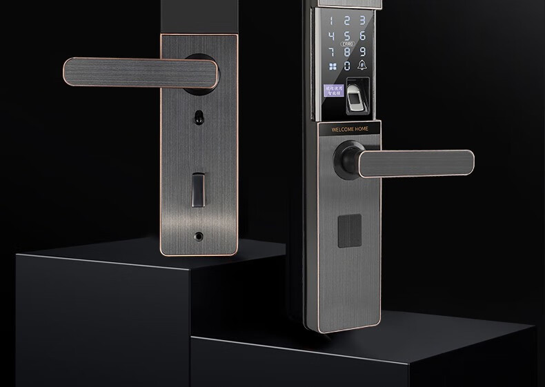 电子锁智能门锁电动滑盖推拉式智能锁茵之阙电动滑盖六种开锁免费安装