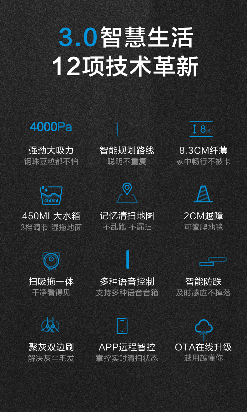 美的midea扫地机器人扫拖一体吸尘器家用全自动大吸力智能手机遥控