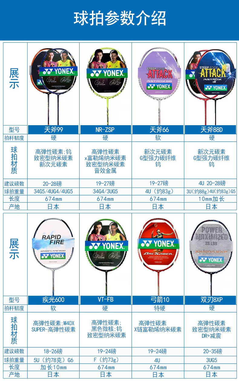 日本yonex尤尼克斯羽毛球拍yy超轻全碳素进攻型林丹李宗伟桃田高端