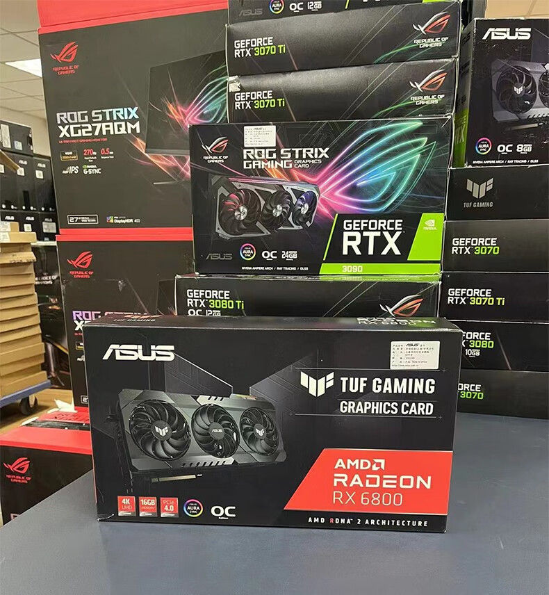 99新华硕rog玩家国度猛禽tuf3070ti3080306067006800xt显卡rogstrix