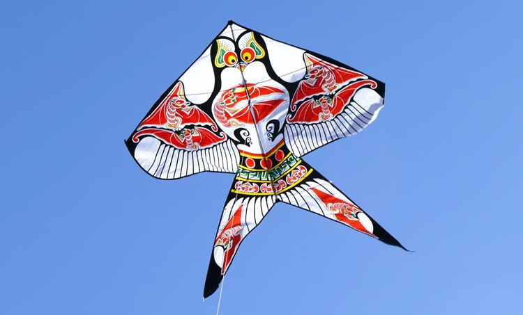 风筝儿童轮盘线轮传统沙燕风筝燕子风筝 三角风筝线轮 黑沙燕 16水晶