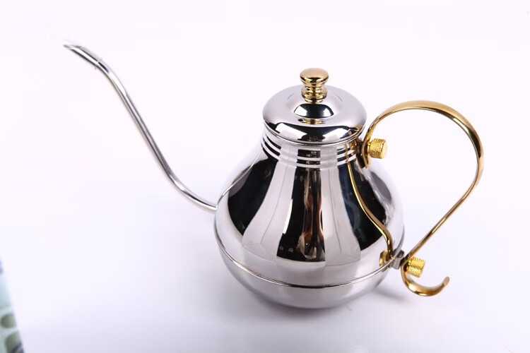 创绿铁板烧专用不锈钢金属水壶油壶长嘴壶金色银色日韩高级料理酒店