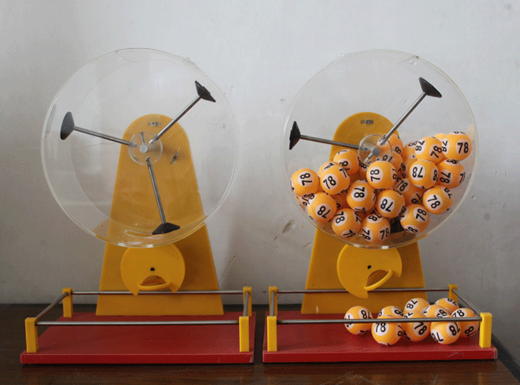 功斌 摇号机双色球乒乓球摇奖机彩票大乐透体动模拟全自动抽奖器 白色