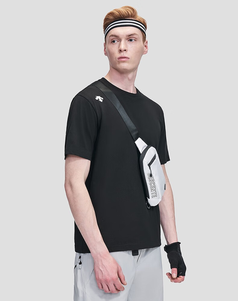 descente迪桑特sportsstyle短袖t恤d1323uts53荧光绿lmm17092a