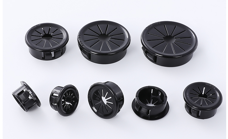 塑料护线套梅花型尼龙扣式束线圈rsb花瓣电缆保护环过线圈孔塞套 rsb