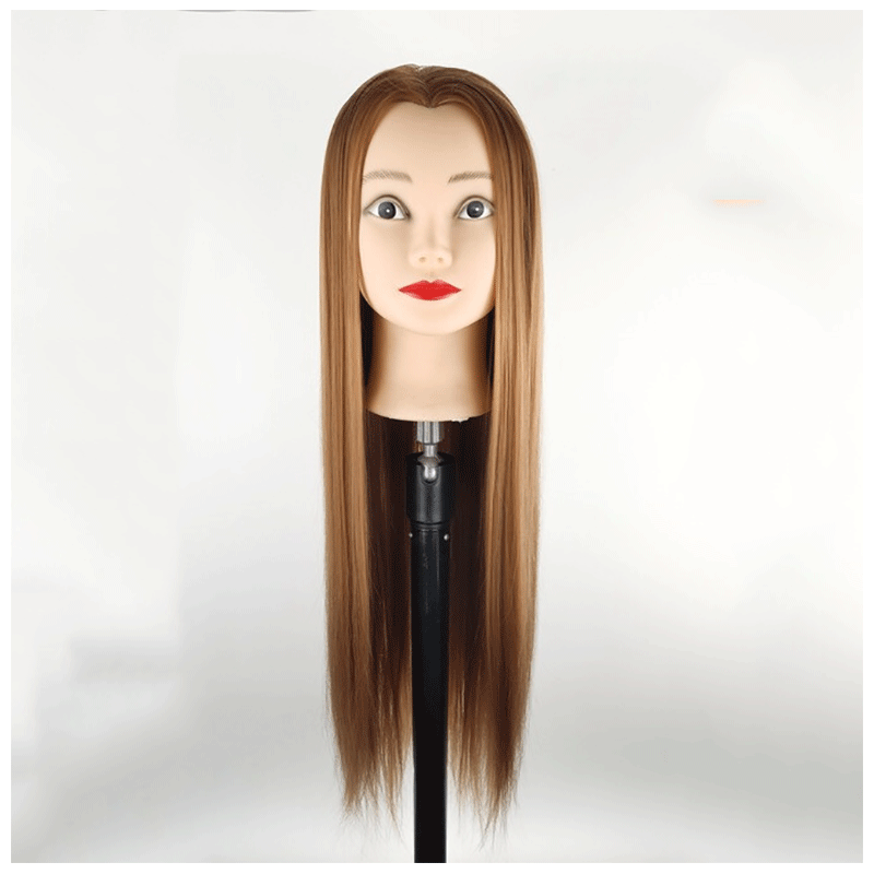 天使丝丝发假人头模练习盘发化妆造型模特头公仔头假发教习头修剪头模