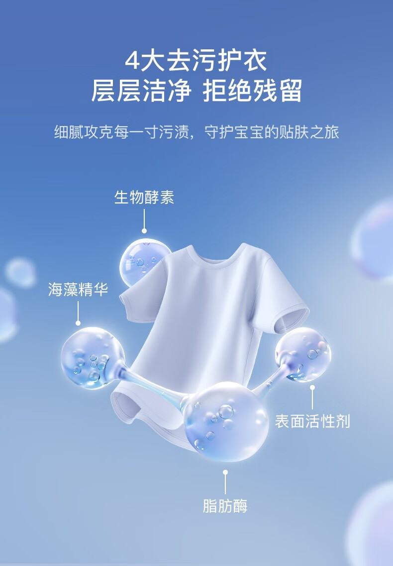 babycare洗衣液婴儿洗衣液新生儿酵素去污宝宝儿童洗衣液 800ml*1瓶 5