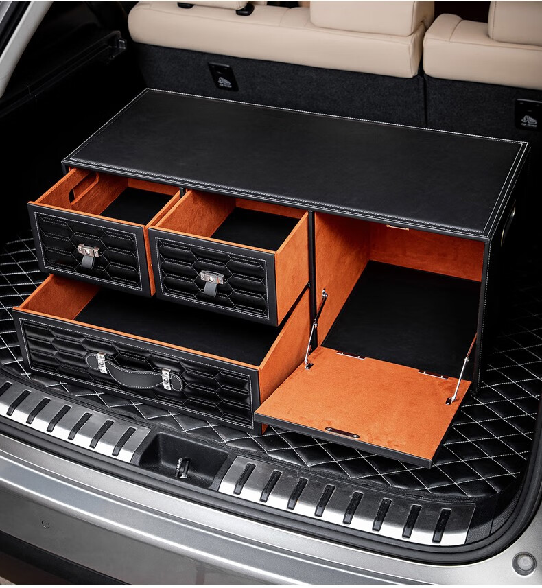 汽车后备箱储物箱车用后备箱收纳箱suv轿车通用宝马奔驰奥迪保时捷