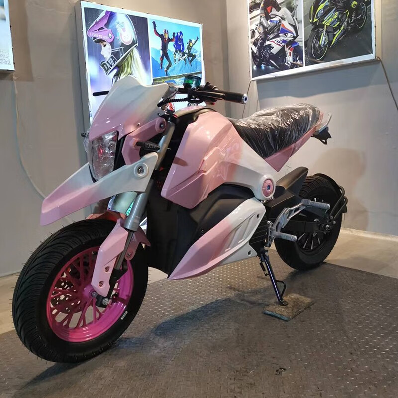 特价款小猴子电摩电动车摩托车m3m5成人72v高速大功率96v电瓶车 蓝白