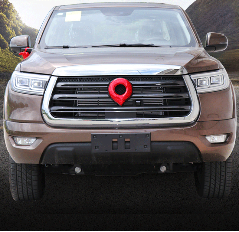 长城炮中网标尾标前后车标改装标志长城炮皮卡黑色红色炮标可选越野版