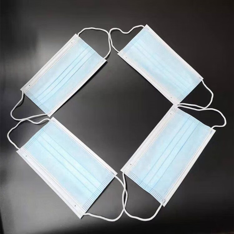 保安康加厚三层熔喷布透气防尘成人一次性防护50只装防晒大人口罩