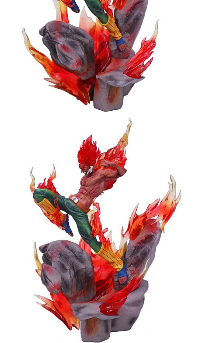 火影忍者手办夜凯战斗版手办八门遁甲夜凯迈特凯场景版模型 夜凯