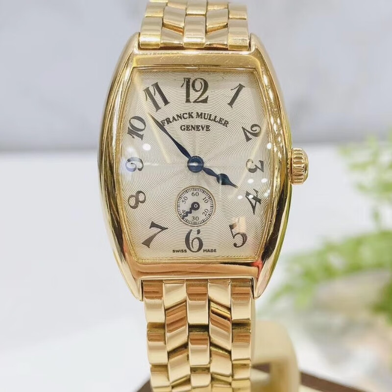 【二手95新】franck muller法兰克穆勒18k黄金手动机械女表