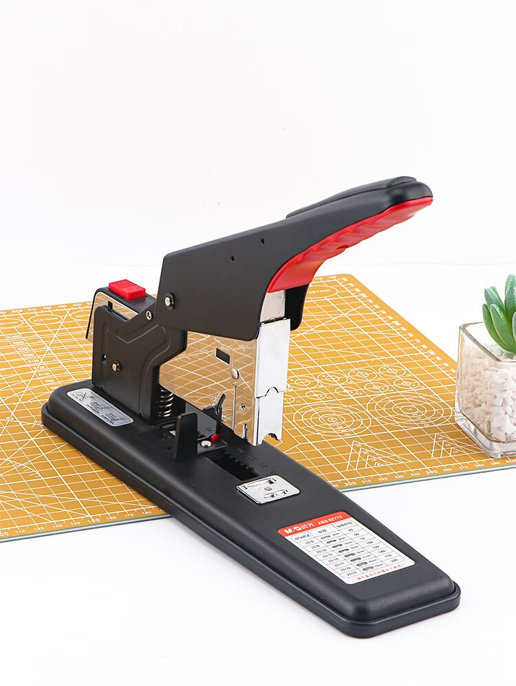 晨光mg重型大号订书机器订书钉针大型长臂加厚装订机办公用品可钉100