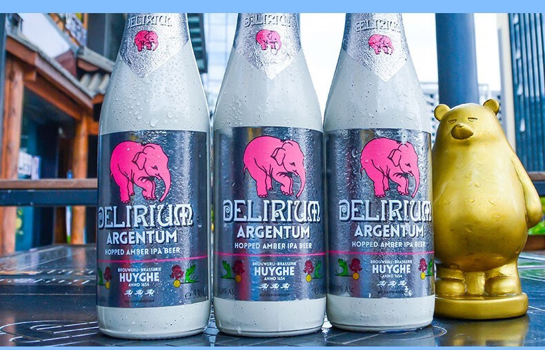 比利时进口粉象delirium精酿啤酒深粉象330ml6瓶