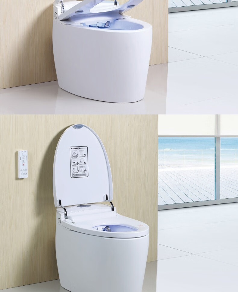 潜水艇智能马桶全自动一体式多功能无水箱除臭家用即热智能坐便器 z6