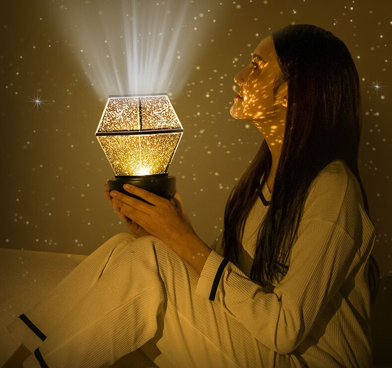 创意夜灯星星灯满天星床头卧室浪漫旋转梦幻少女星空灯投影仪女生生日