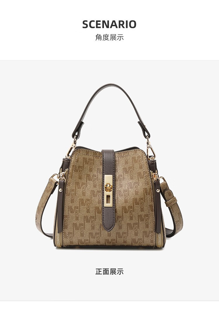 杜莎菲尼dosrfini品牌单肩包新款复古女包手提包印花包女士斜跨包奢侈