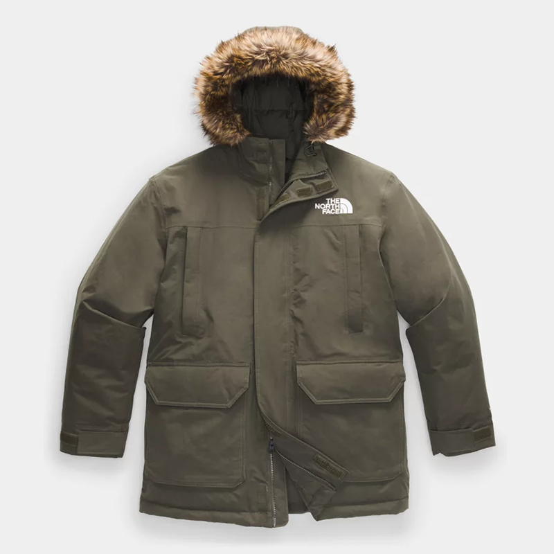 the north face北面羽绒服男士mcmurdo鹅绒保暖派克大衣新年礼物 亚麻
