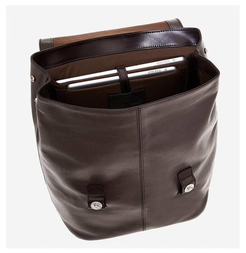 the bridge /桥牌 手工皮质男大号双肩包大容量商务电脑包旅行背包