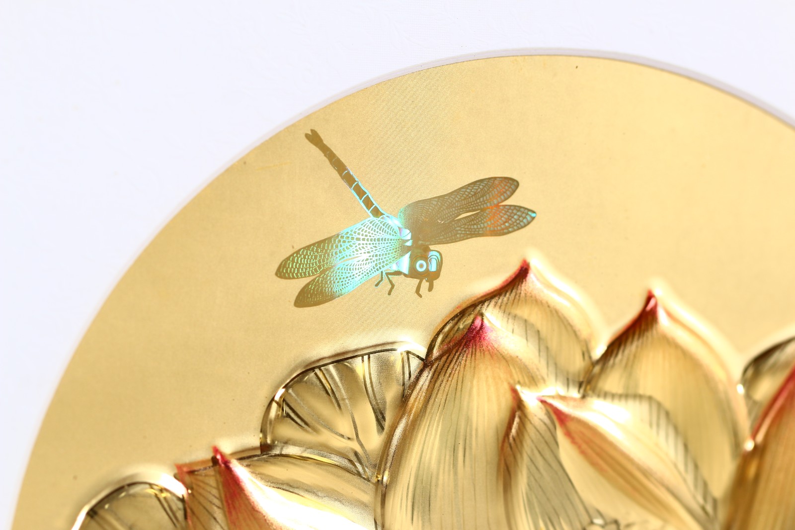 翠绿珠宝足金999黄金画合美图贺岁纪念品客厅装饰壁画摆件收藏送礼