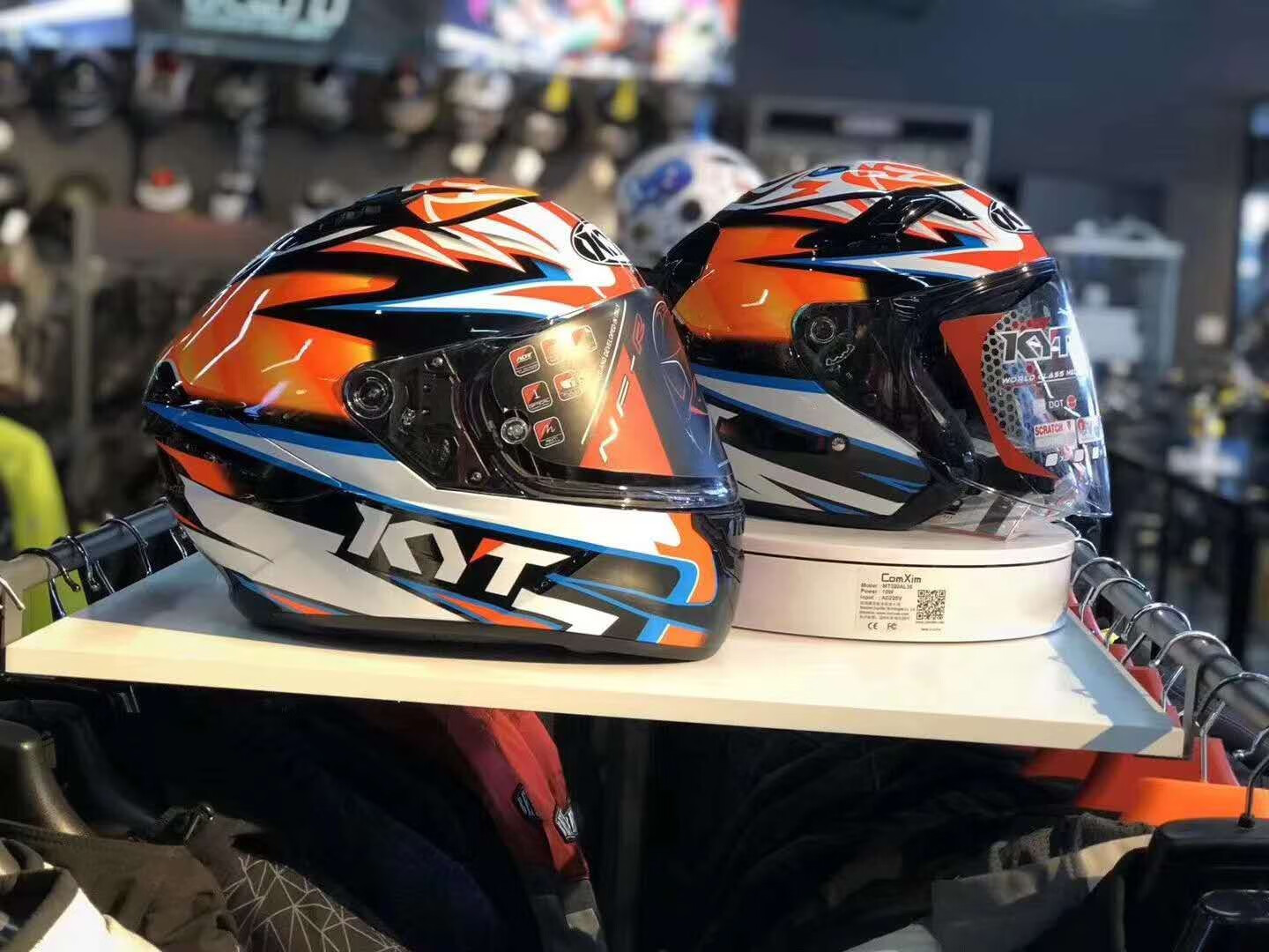 意大利kyt头盔半盔系列适用于摩托车电动车春夏双镜片fj15m