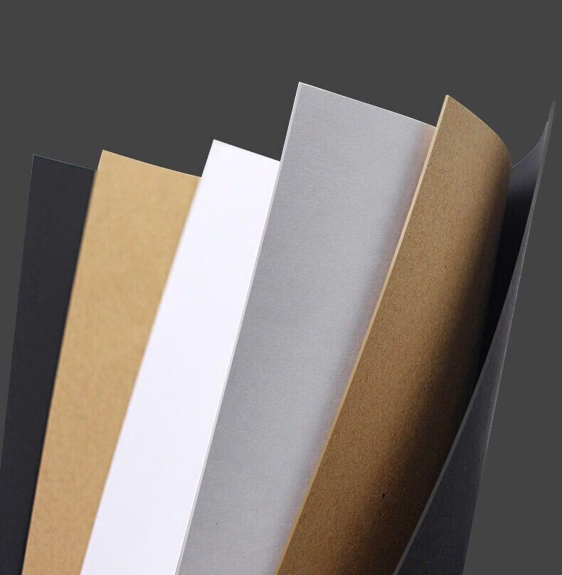 正方形白卡纸黑卡马克笔绘画彩铅手绘美术250克牛皮卡纸明信片绘画