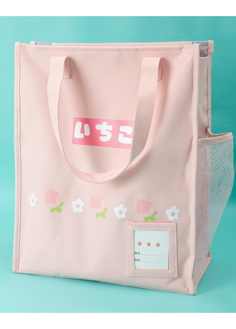 手拎书袋文件袋手提袋帆布小学生用美术补习班补课包中学生竖式牛津布