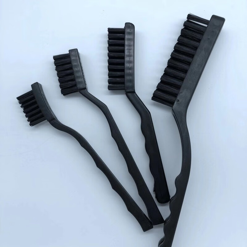 防静电毛刷工业用硬毛清洁刷小号牙刷笔刷排刷曲柄刷电路板小刷子