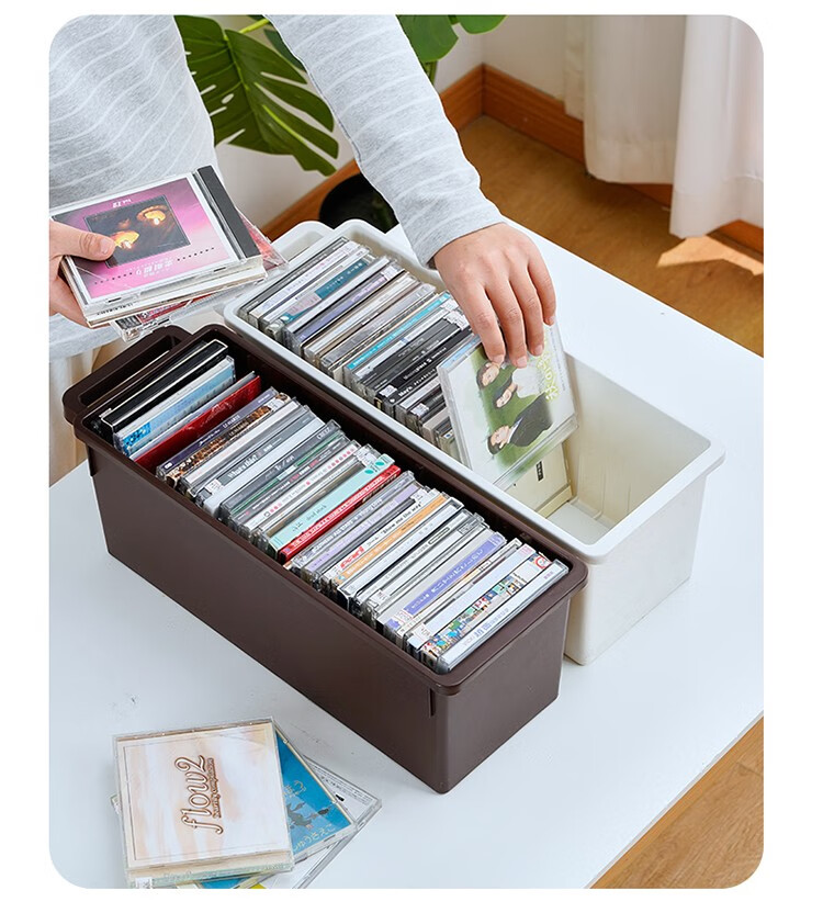 家の物语日本进口cd收纳盒dvd碟片整理盒大容量游戏光碟收纳盒ps4光盘