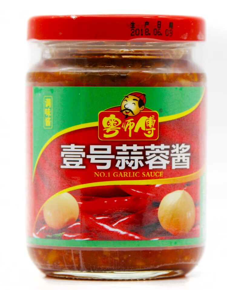 粤师傅壹号蒜蓉酱240克调味辣椒酱拌面饺子酸辣汤调味配料 壹号蒜蓉酱