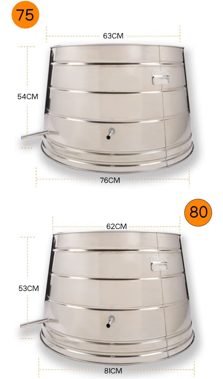 酒甑不锈钢传统蒸酒器酿酒设备柴火家用老式白酒天锅土酒小型烤酒55