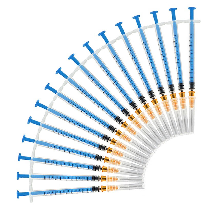 器1ml一次性无菌注射器医用无菌独立包装疫苗针管针筒注器筒喂食器 1