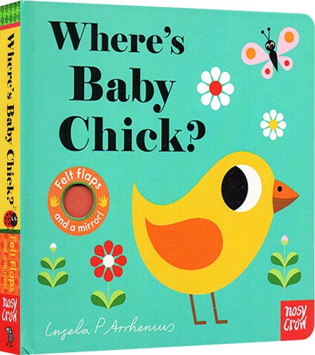 亲亲小手翻翻书 英文原版 wheres baby chick 小鸡在哪里 纸板触摸