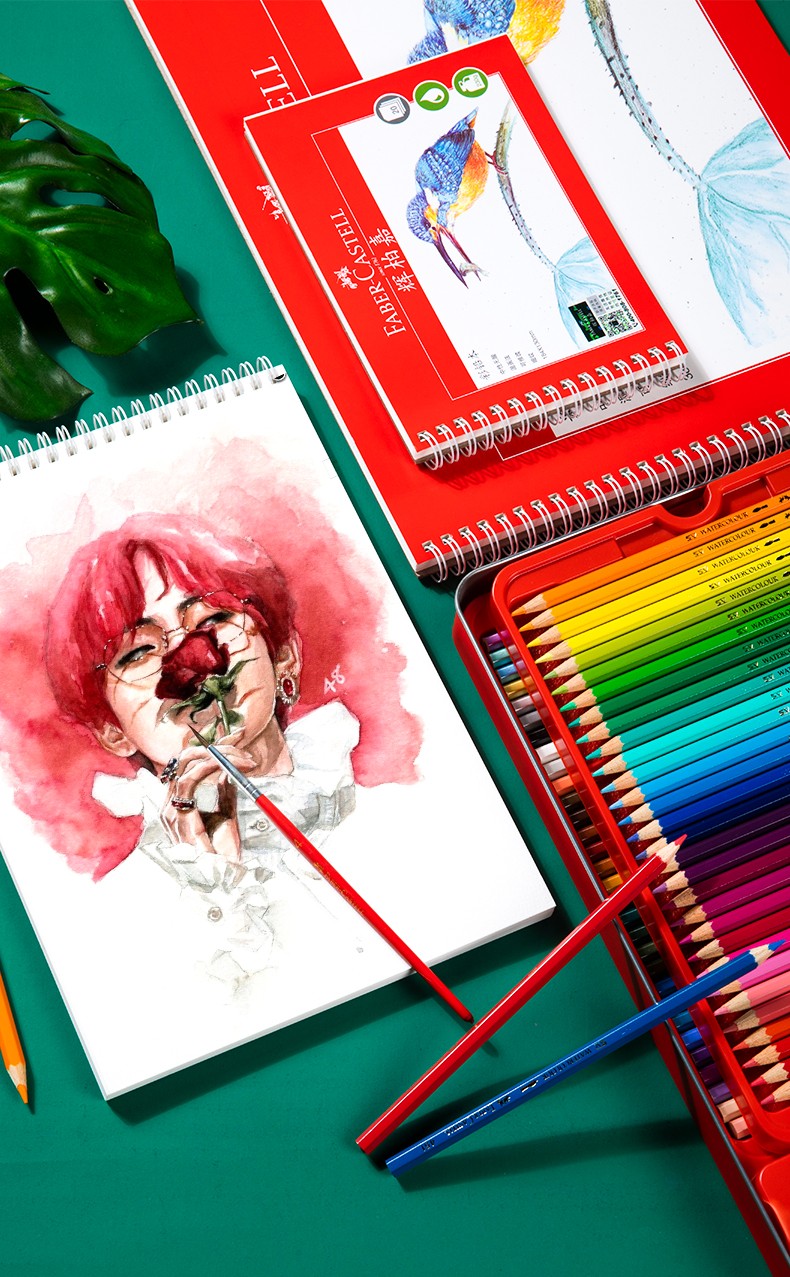 辉柏嘉(faber-castell) 彩铅本 水溶油性彩铅绘画本随身旅行初学者