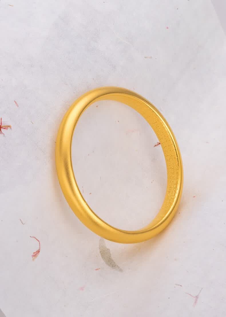 灏亿珠宝厚铸999足银古法传承镯六字真言金包银镯子手镯女婚嫁首饰