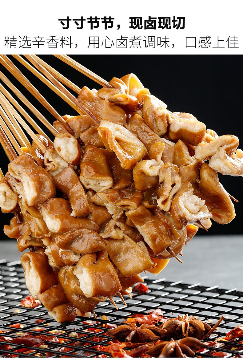 木屋烧烤食材肥肠串猪大肠户外烧烤半成品10串