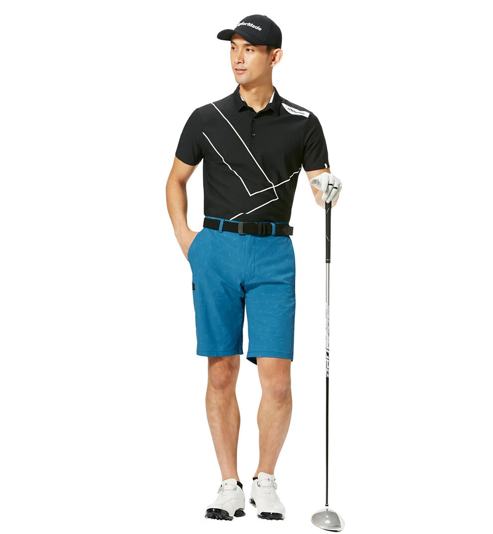 taylormade 泰勒梅高尔夫短袖t恤男士春夏高尔夫球衣polo衫时尚修身