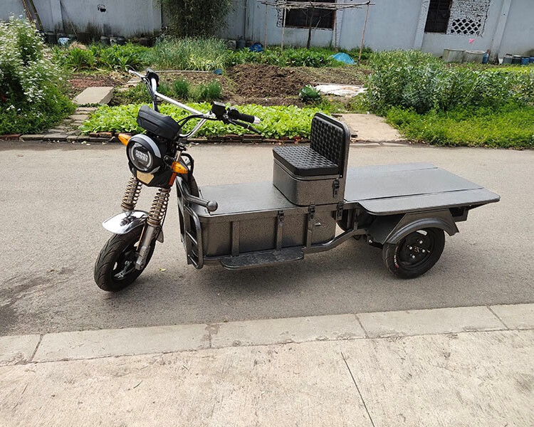 巨霸新款载重王三轮车大力神电动车送快递车拉货载货60-72v专用车