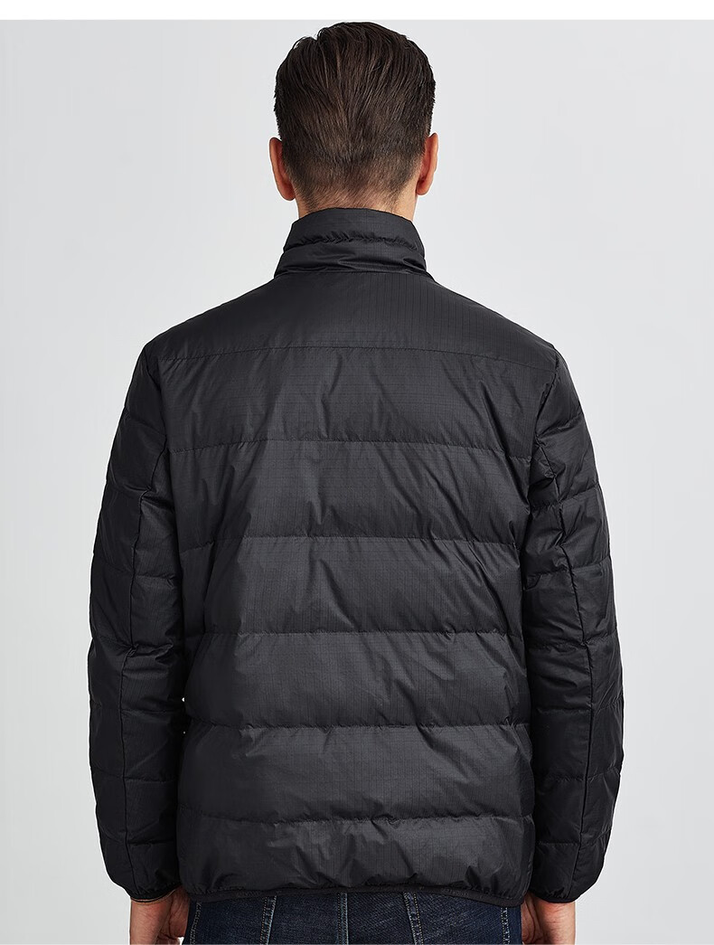 男士 立领 深蓝 外套防钻绒防风衣男装 102 100a 七匹狼羽绒服男轻薄