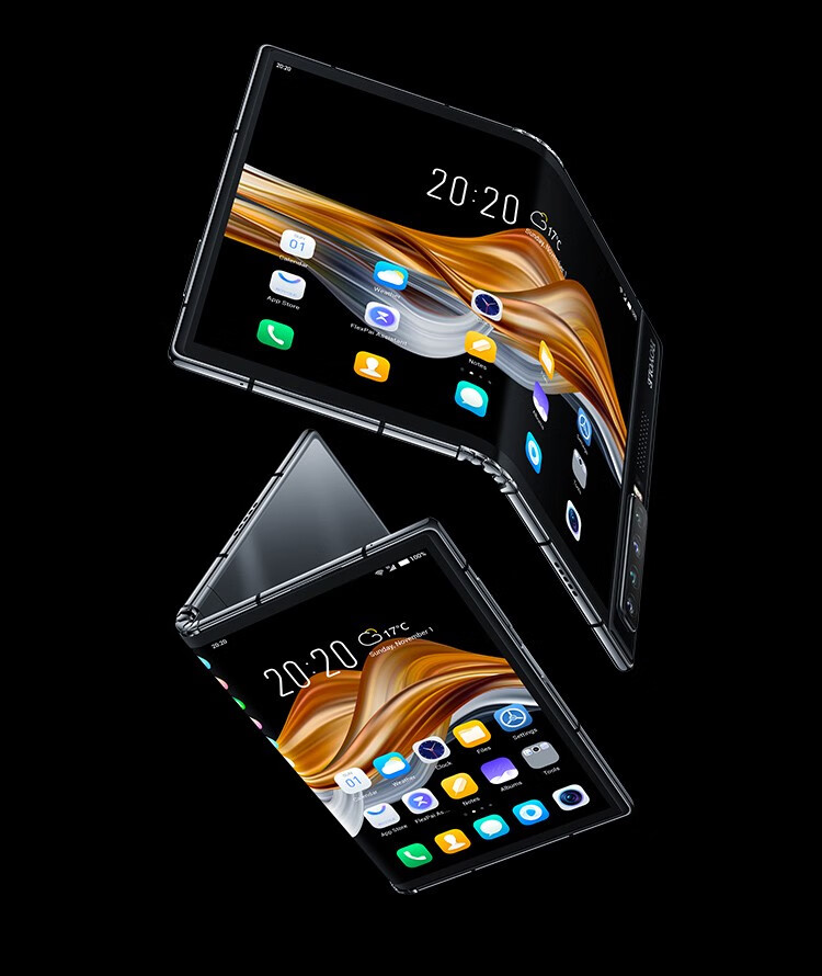 柔宇royole flexpai 2 新一代5g双模折叠屏手机 黑色 5g全网通8g 256g