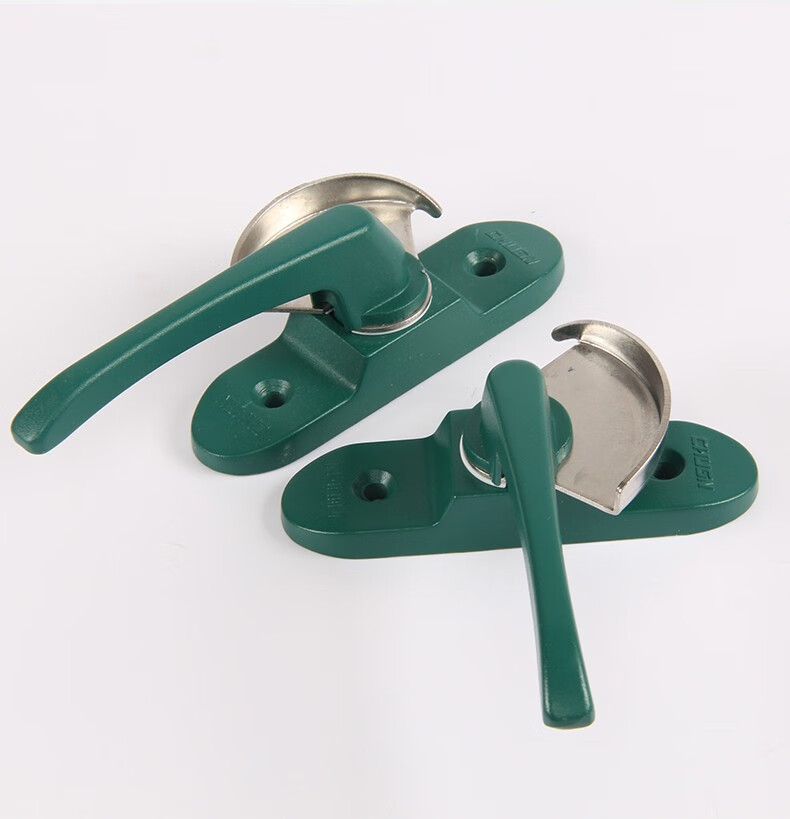 豪华月牙锁推拉移门窗户锁扣玻璃移门窗安全锁弹簧设计厂家定制白色左