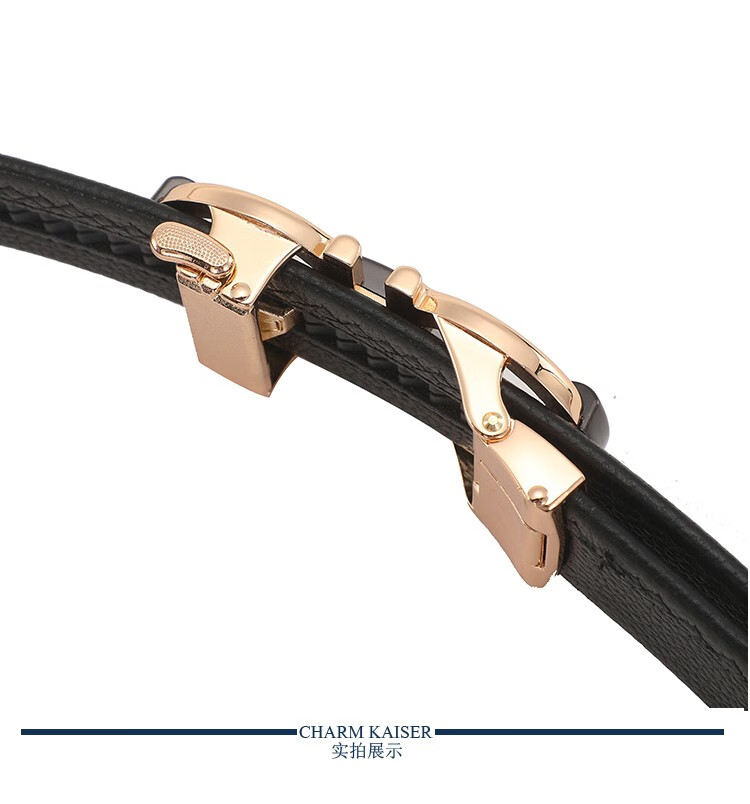 礼盒装charmkaiser欧美潮流男士自动扣皮带男士真皮腰带青年休闲裤带