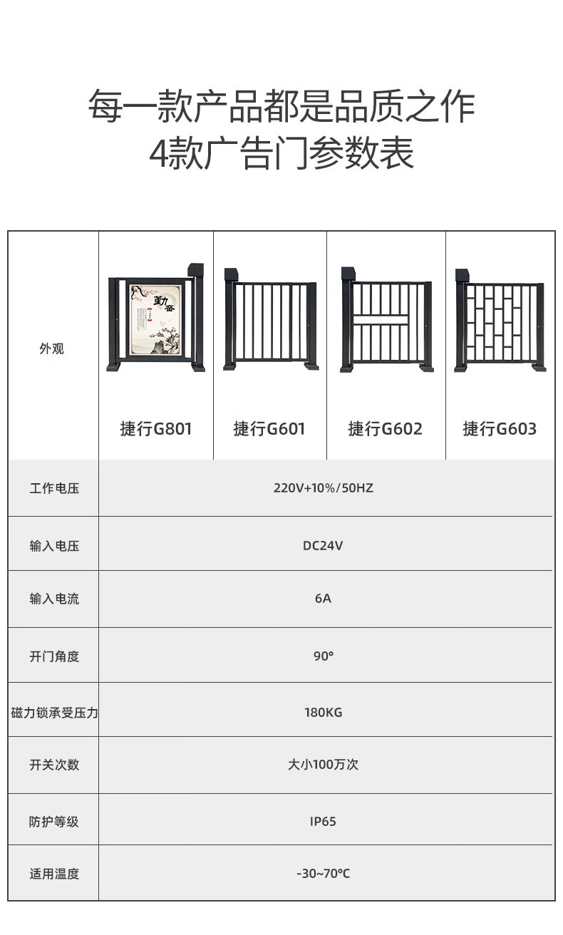 广告门铁栅栏门自动广告门人脸识别门禁系统小区人脸识别刷卡门禁系统