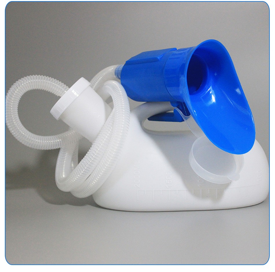 寿君堂女士带盖尿壶加厚防漏老人男女用卧床夜壶带管带盖便壶接尿器