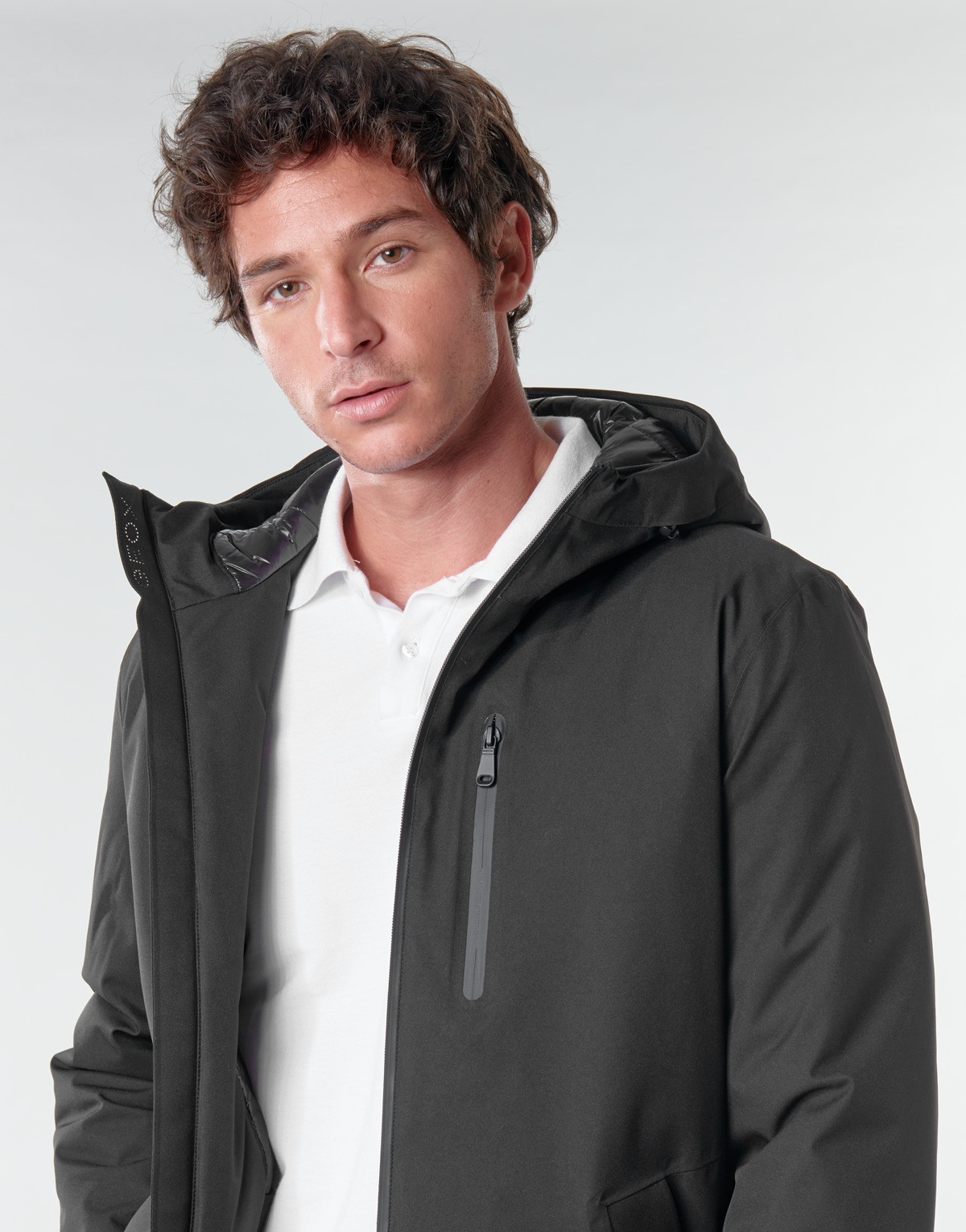 geox/健乐士男装 时尚外套连帽夹克黑色秋冬款 m0421ct2552f9000 黑色