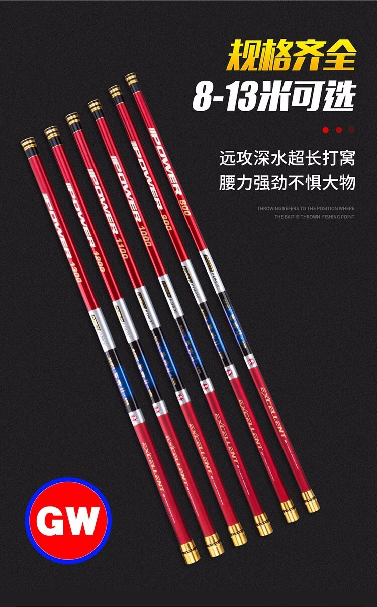 光威gw光威鱼竿捍尊本流升级款二代碳素钓鱼竿打窝竿高碳素强力手杆