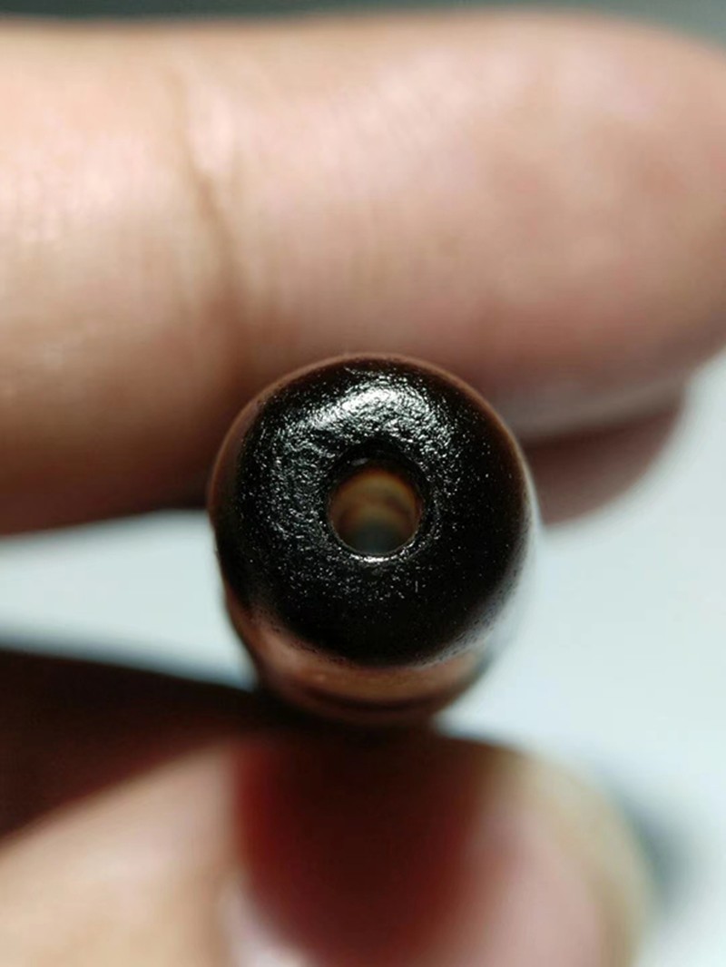 藏区回流藏传老天珠收藏真品千年至纯玛瑙包浆风化高油精品一眼靠山