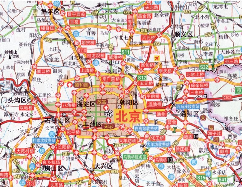 2021新版中国高速公路及城乡公路网地图集详查版gps导航北斗全国交通