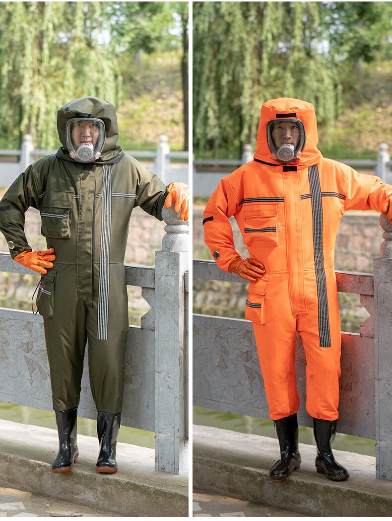 防蜂服马蜂服全套透气马蜂防护服加厚连体防蜂衣抓金环虎头蜂专用 深